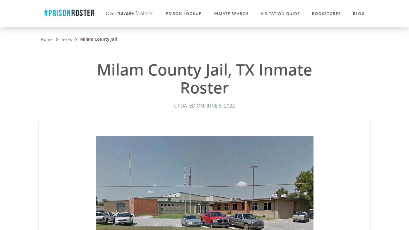 Milam County Jail, TX Inmate Roster